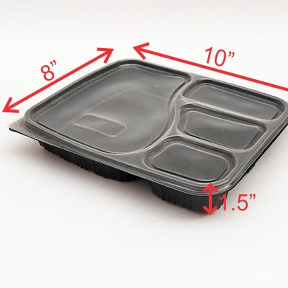 Disposable 4 Comparment Dish view